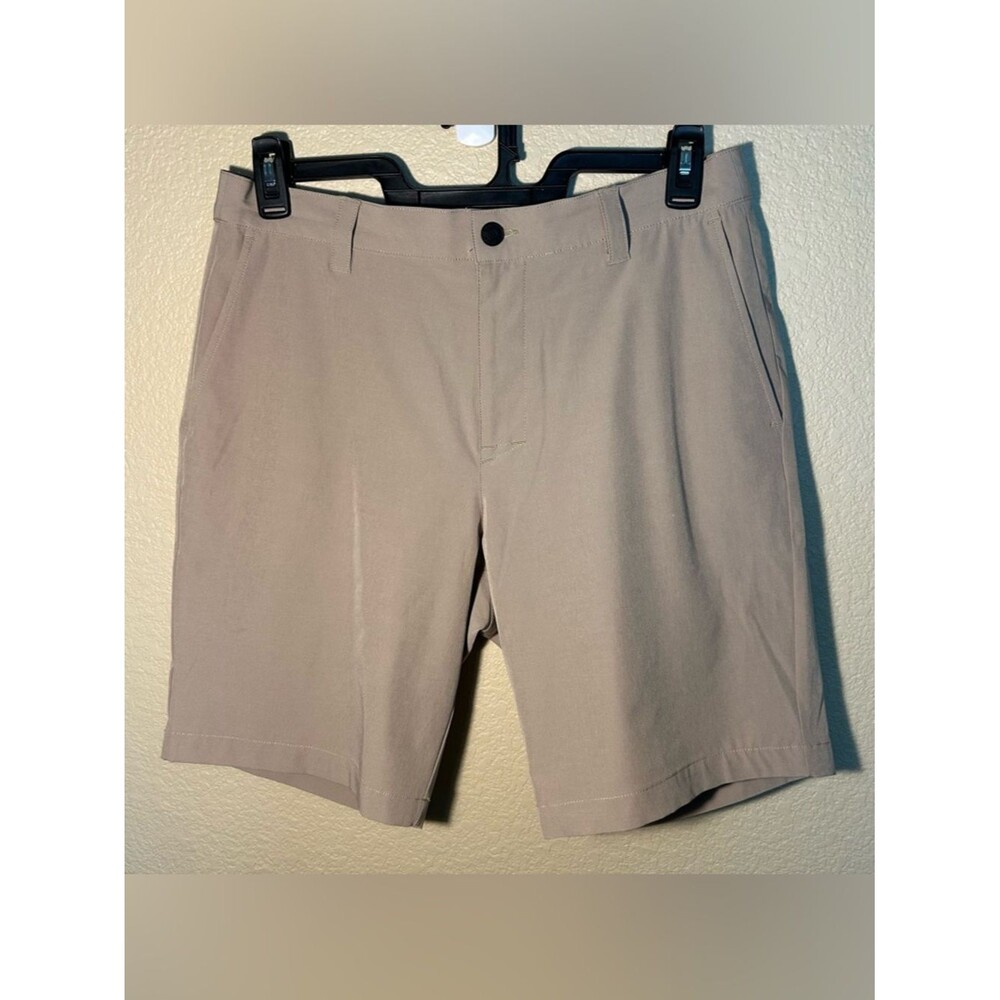 Banana Republic Men’s 34” Inseam 9” Khaki Chino Shorts Flat Front Classic Fit